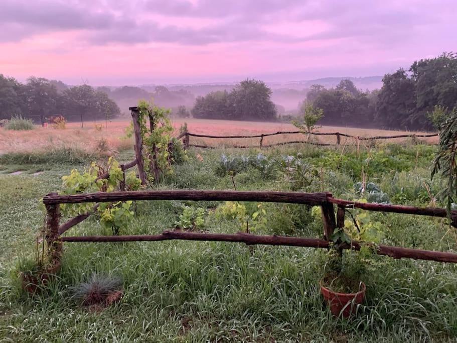 La Roulotte Du Chateau De Framboise Dumes Extérieur photo